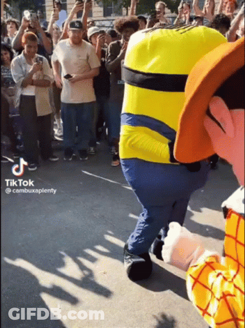 Sturdy Dance Of Minions GIF