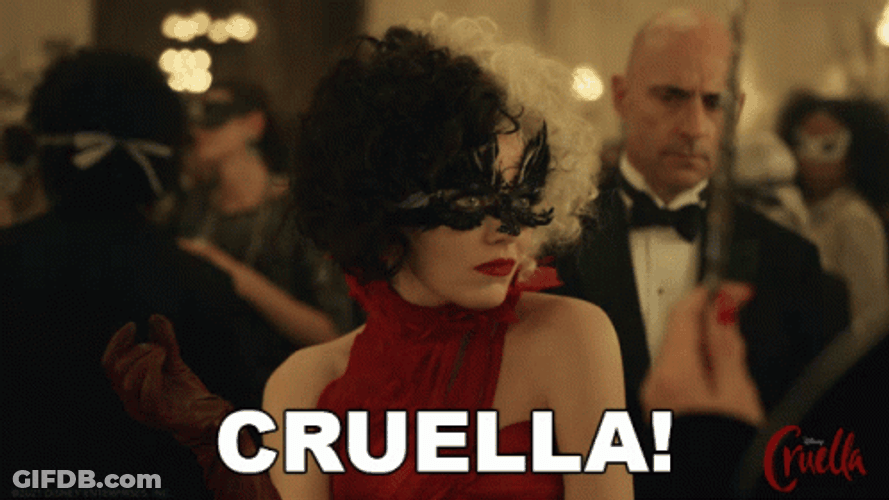 Stylish Cruella Introduction GIF