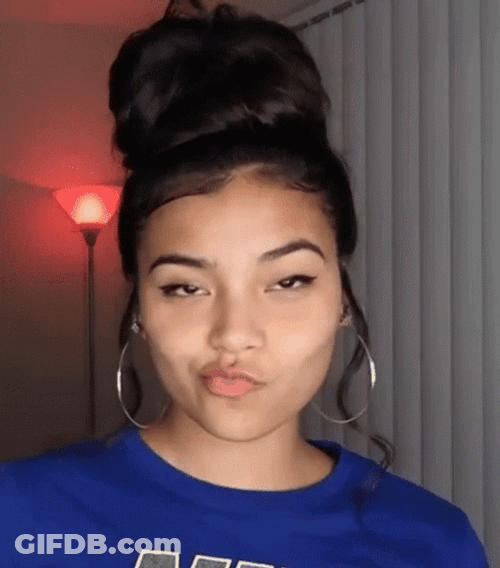 Stylish Lady Shaking Head No GIF