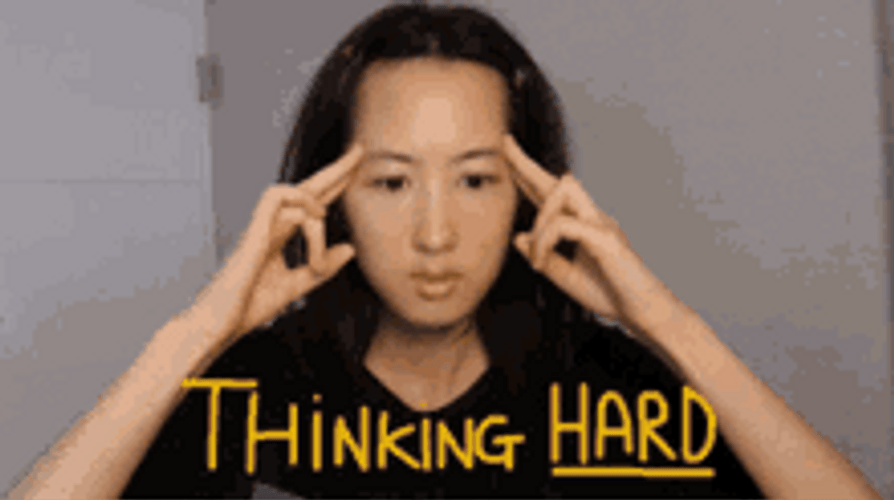 Su Lee Asian Girl Thinking Hard GIF