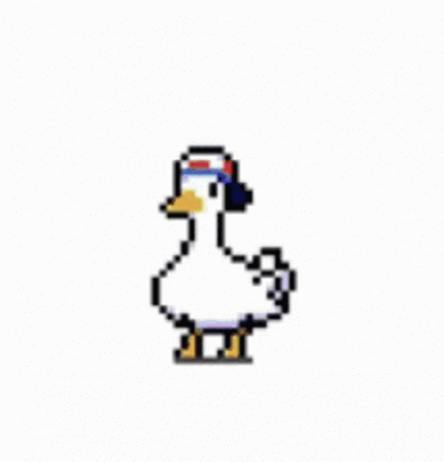 Subaru Duck Pixel Art GIF