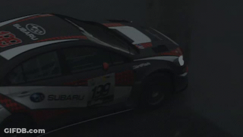 Subaru Race Car Number 99 GIF