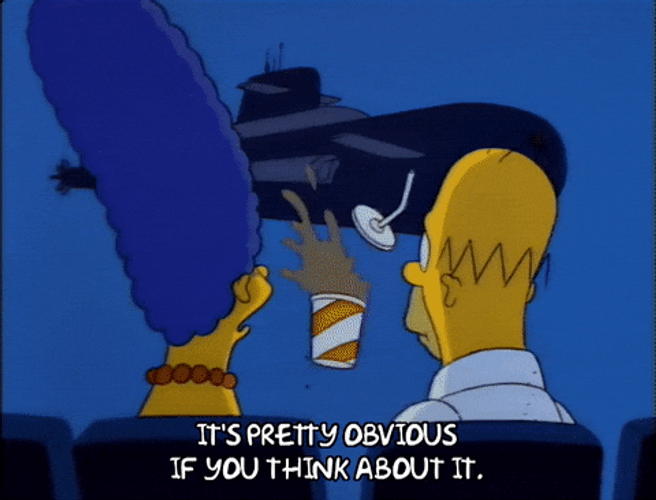 Submarine Marge And Homer Simpsons GIF