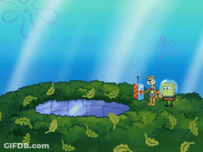 Submarine Sandy Cheeks And SpongeBob SquarePants GIF