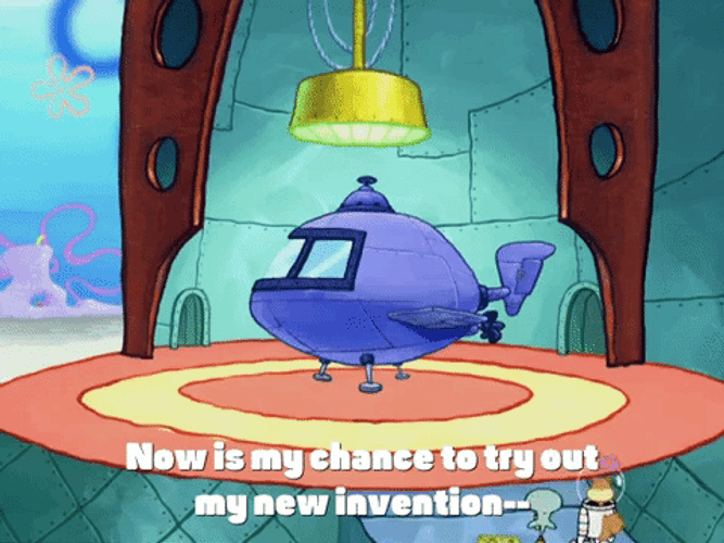 Submarine SpongeBob SquarePants With Squidward Sandy GIF