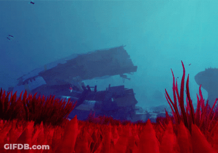 Subnautica Jelly Fish Bright Ocean GIF