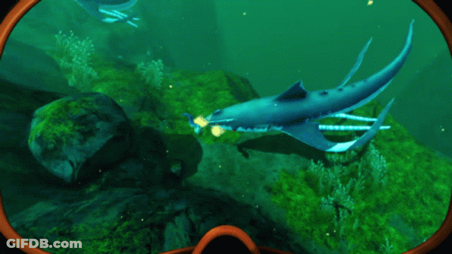Subnautica Squidshark Attack GIF