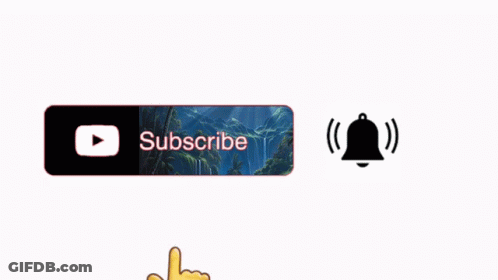 Subscribe Button Near Bell And Hand GIF