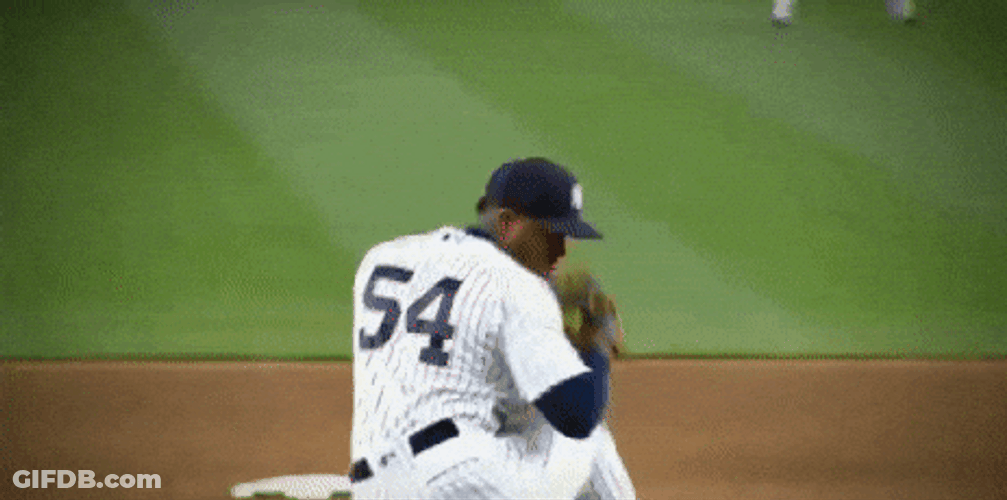 Subway Series Aroldis Chapman Fast Throw GIF