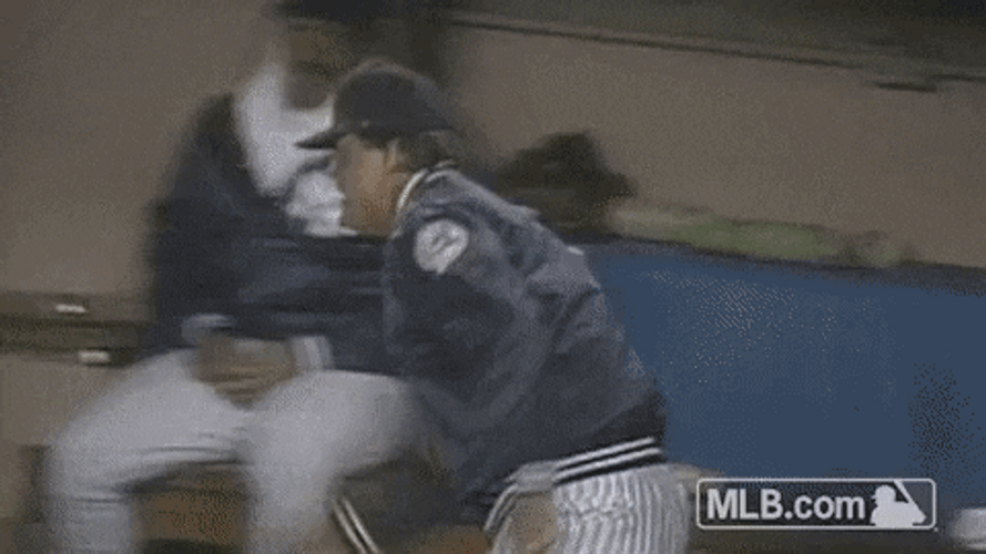 Subway Series Enraged Baseball Players Flipping Out GIF