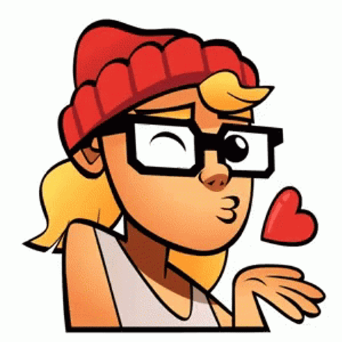 Subway Surfers Tricky Flying Kiss GIF