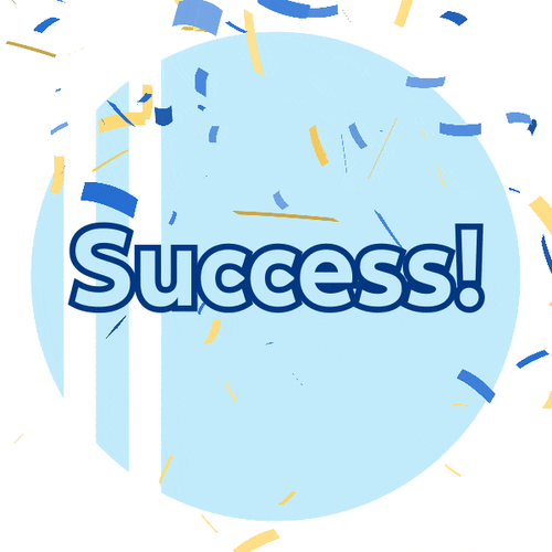 Success Car Confetti GIF