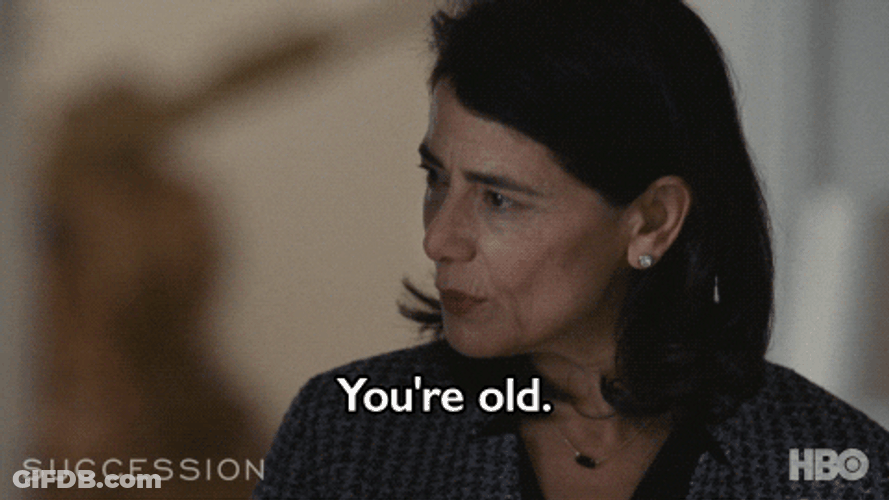 Succession You Getting Old GIF