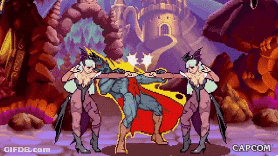 Succubus Twins Beat Monster GIF