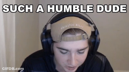 Such A Humble Dude Man In Headphones Hat GIF
