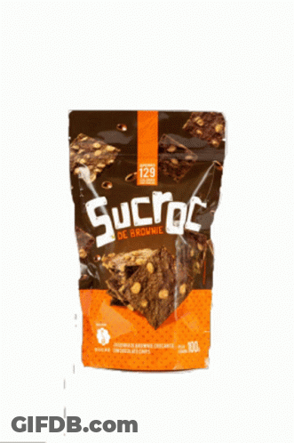 Sucroc De Brownie Bag With Brownie On Front GIF