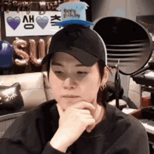 Suga BTS Thinking GIF