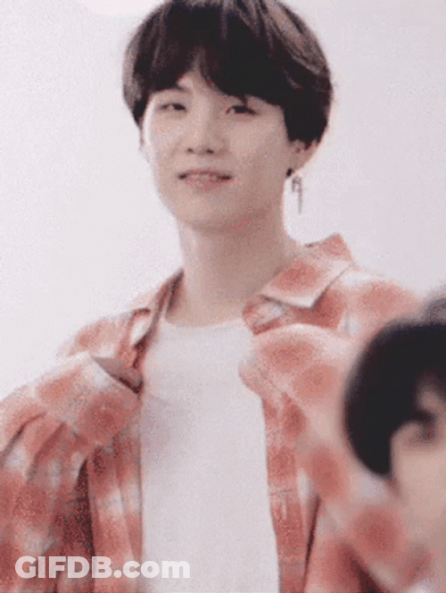 Suga Do Heart Shape Hands While Pointing You GIF