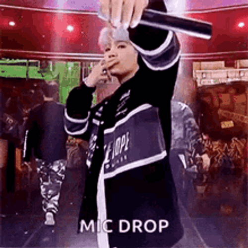 Suga Mic Drop GIF