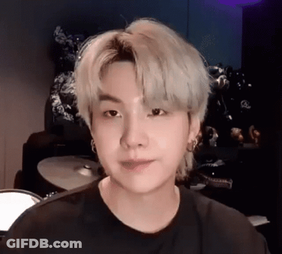 Suga Nodding With Drum In The Back GIF