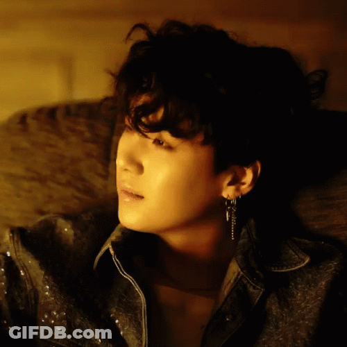 Suga Portrait While Making Cute Smile GIF