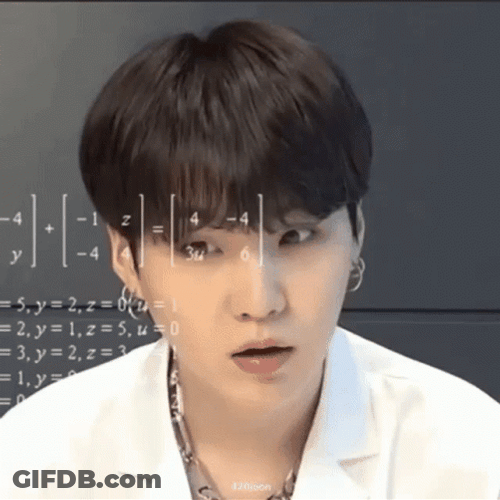 Suga Respond To Math Meme GIF