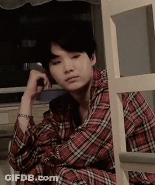 Suga Sleepy While Talking GIF