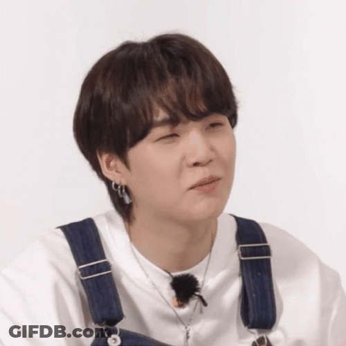 Suga Smooch While Raising Eyebrows GIF