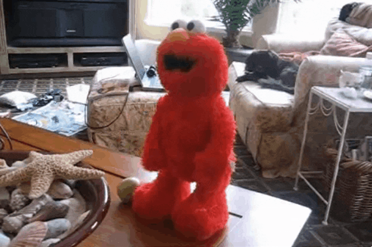 Suicide Elmo Table Jump GIF