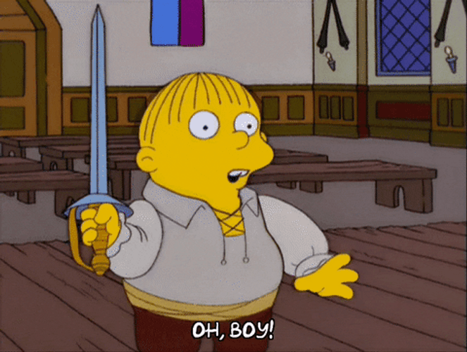 Suicide Oh Boy Ralph Wiggum GIF