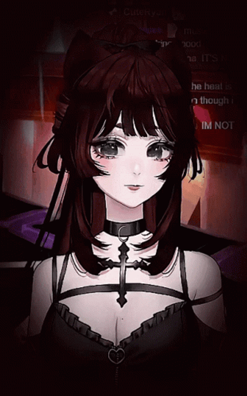 Suiika Gothic Emo Anime Girl GIF
