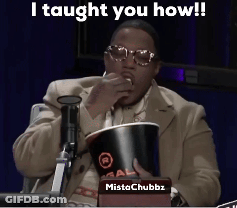 Suit And Glasses Man Eating Popcorn I Taught You How GIF