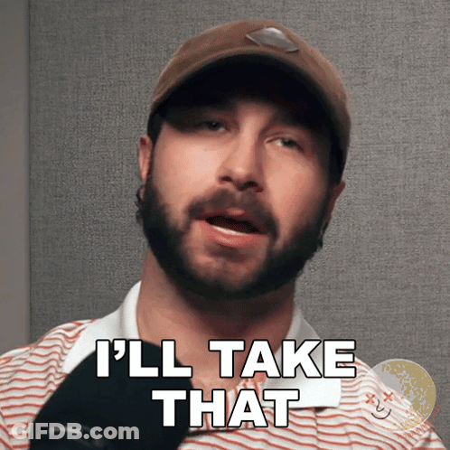Suit-And-Tie Man By Flag Says I'll Allow GIF