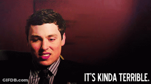 Suit And Tie Man Says It's Kinda Terrible GIF