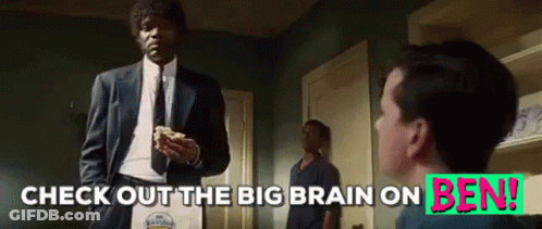 Suit Man Check Out Big Brain On Ben GIF