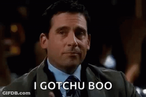 Suit-Wearing Man Holding Water Says I Gotchu Boo GIF