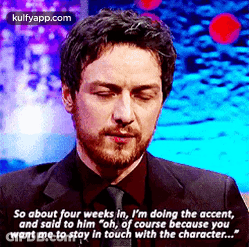 Suited Bearded Man Says So About Four Weeks In GIF