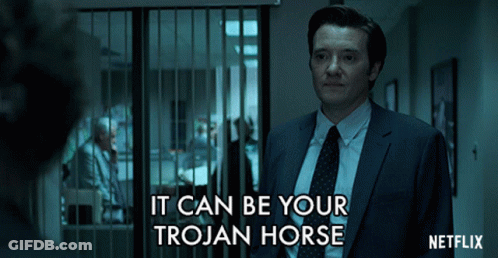 Suited Man: It Can Be Your Trojan Horse GIF