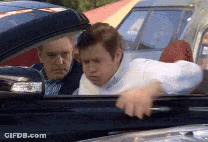 Suited Man With Pink Cat On Head Says Come Join Us GIF