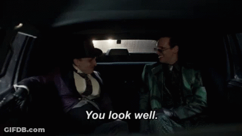 Suited Men In Car Saying A Little Thicker GIF