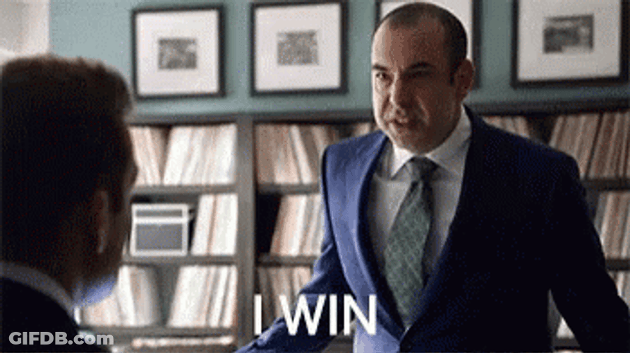 Suits I Win Rick Hoffman GIF