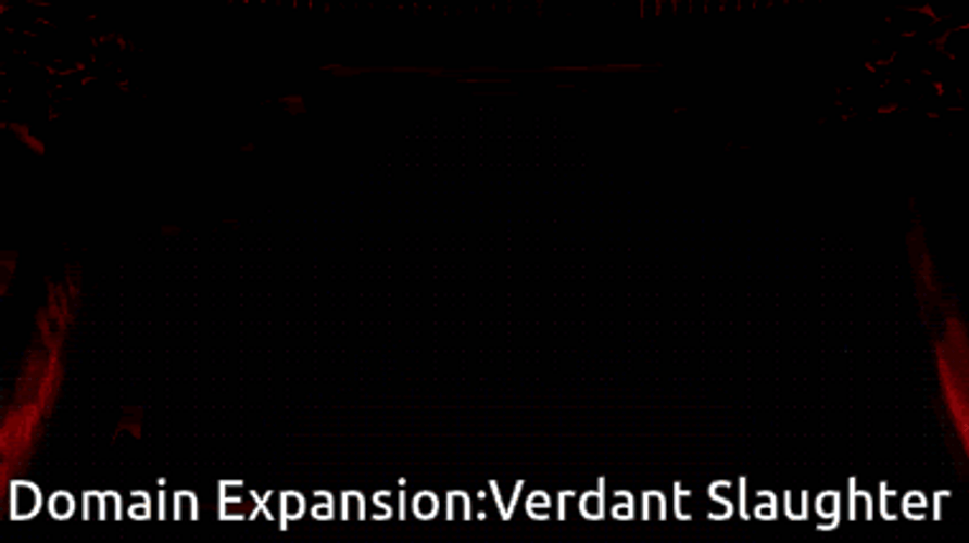 Sukuna Domain Expansion Verdant Slaughter GIF