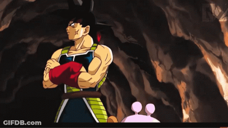 Sulking Bardock GIF