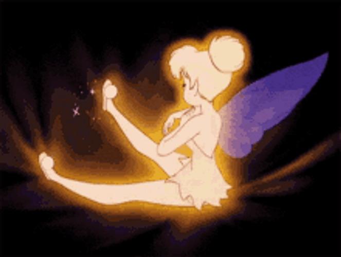 Sulky Tinkerbell Making Pouty Face GIF