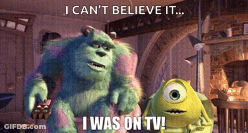 Sulley And Mike From Monsters Inc Sitting With I Can't Believe It GIF