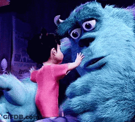 Sully And Boo Monster Sending Hugs GIF
