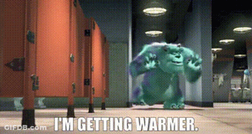 Sully From Monsters Inc Is Getting Warmer In A Locker Room GIF