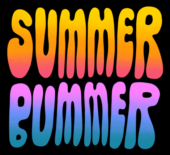Summer August Summer Bummer Psychedelic Art GIF