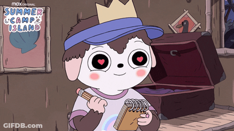 Summer Camp Island Take Notes GIF