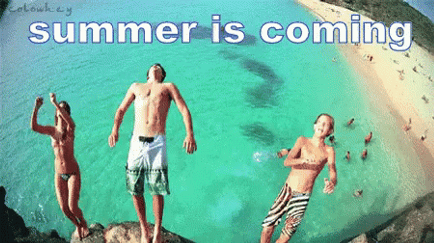 Summer Is Coming Cliff Jumping GIF